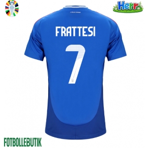 Italien Davide Frattesi #7 Hemmatröja EM 2024 Kortärmad